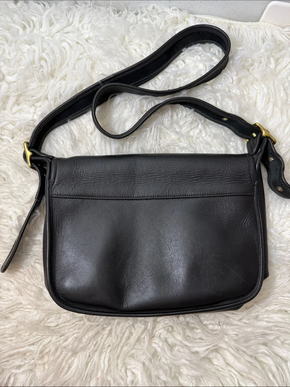 Coach 9951 Patricia Legacy Black Leather Crossbody Shoulder Bag